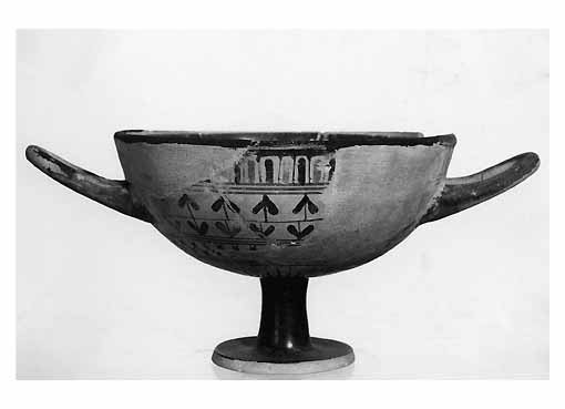 KYLIX, tipo Cassel cup - bottega attica (meta' sec. VI a.C)