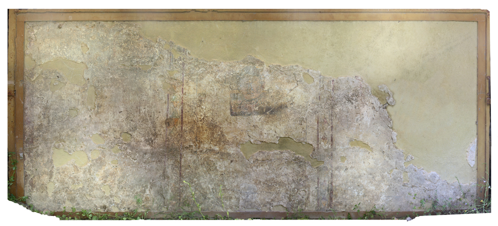 Gorgoneion (decorazione pittorica, frammento) di Adriano (officina) - ambito romano (prima metà II d.c)