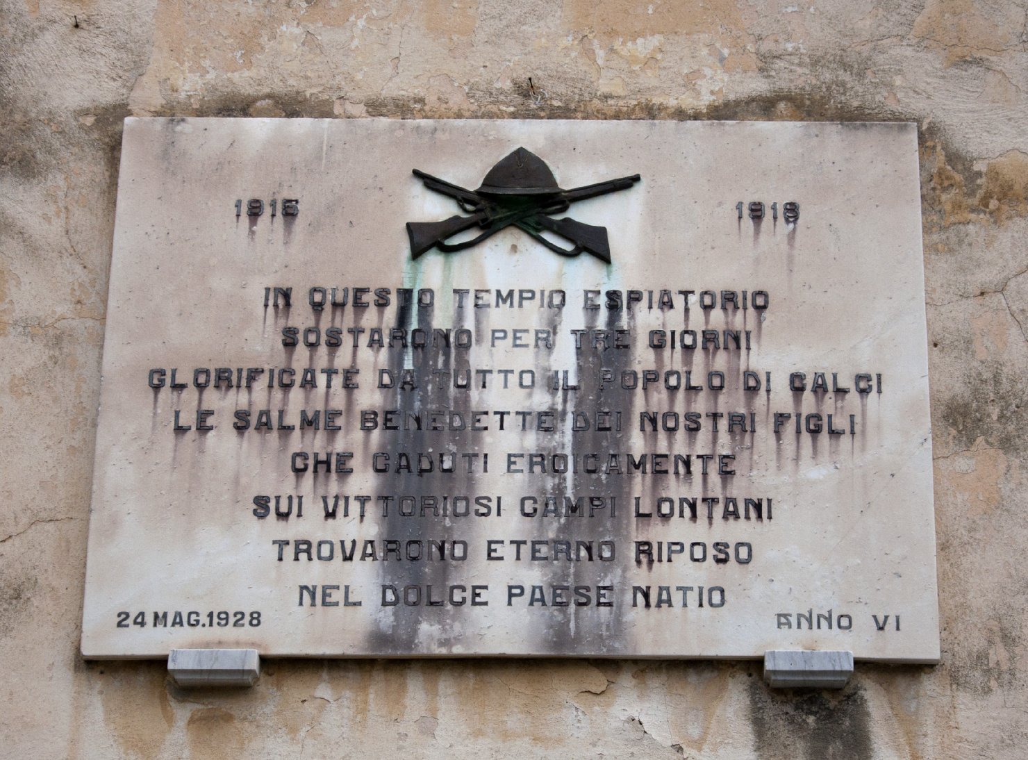 lapide commemorativa ai caduti - ambito toscano (sec. XX)