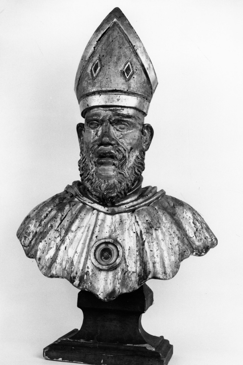 Sant'Agostino (reliquiario - a busto) - bottega toscana (secc. XVII/ XVIII)