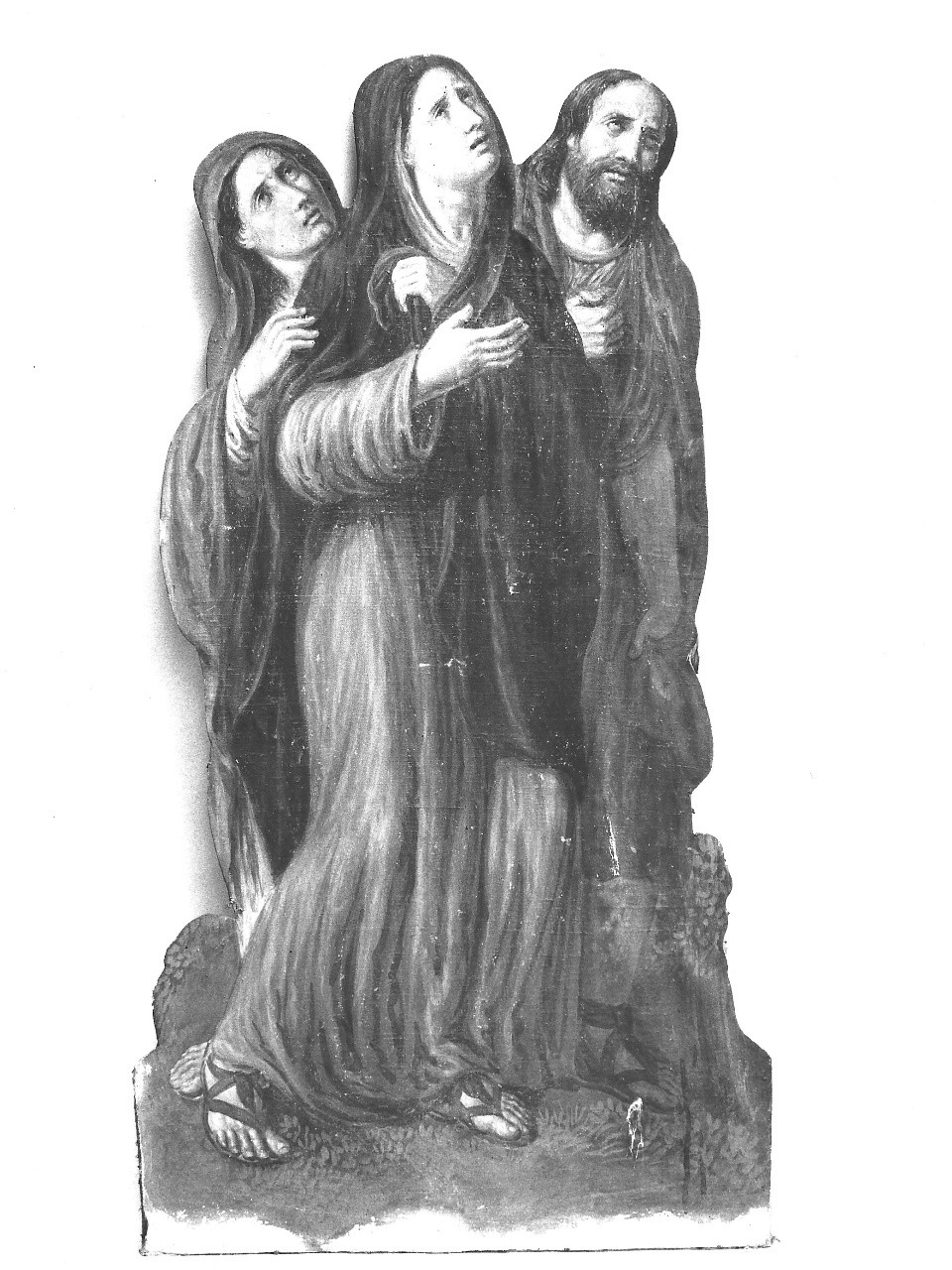 Madonna con San Giovanni Evangelista e Santa Maria di Cleofa (dipinto, pendant) di Ademollo Luigi (sec. XIX)