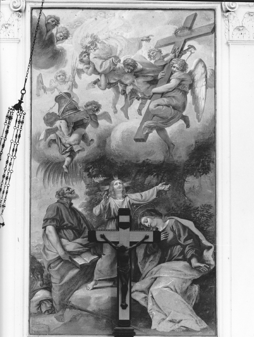 Sacra Famiglia (dipinto murale) - ambito toscano (fine sec. XVIII)