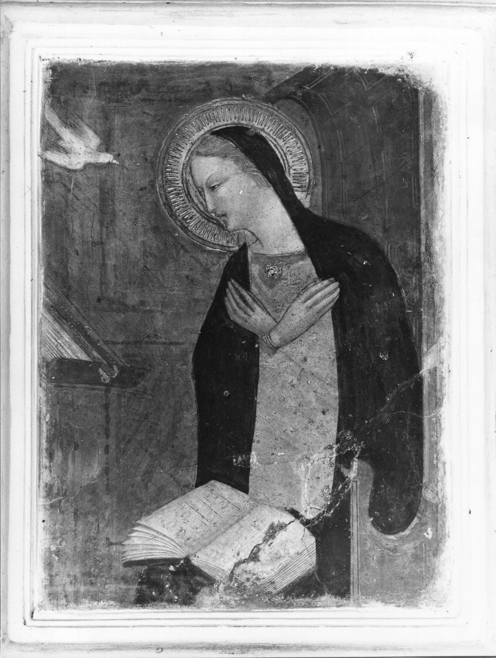 Madonna annunciata (dipinto murale) - ambito fiorentino (sec. XV)