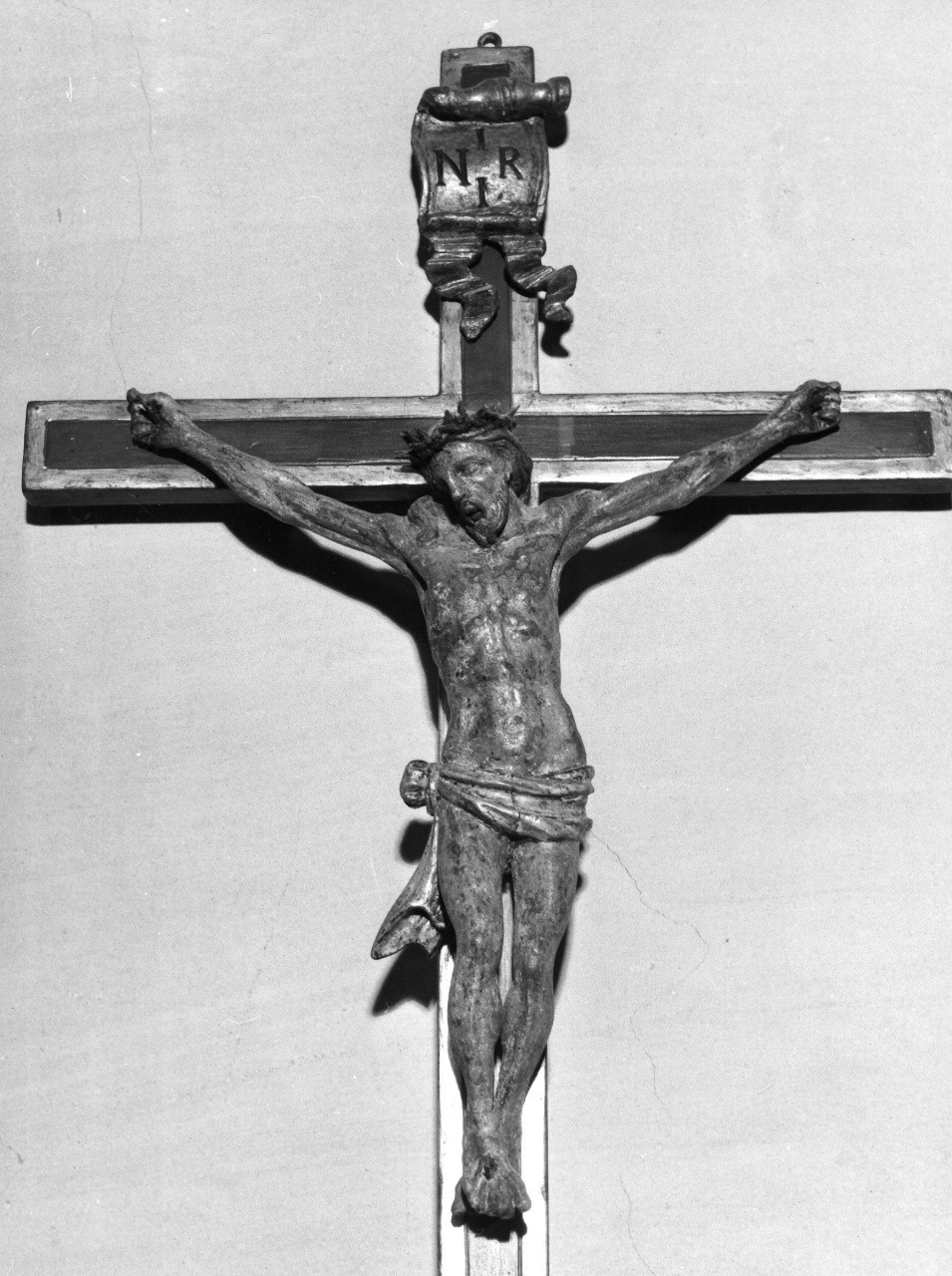 Cristo crocifisso (croce processionale) - ambito toscano (sec. XVIII)