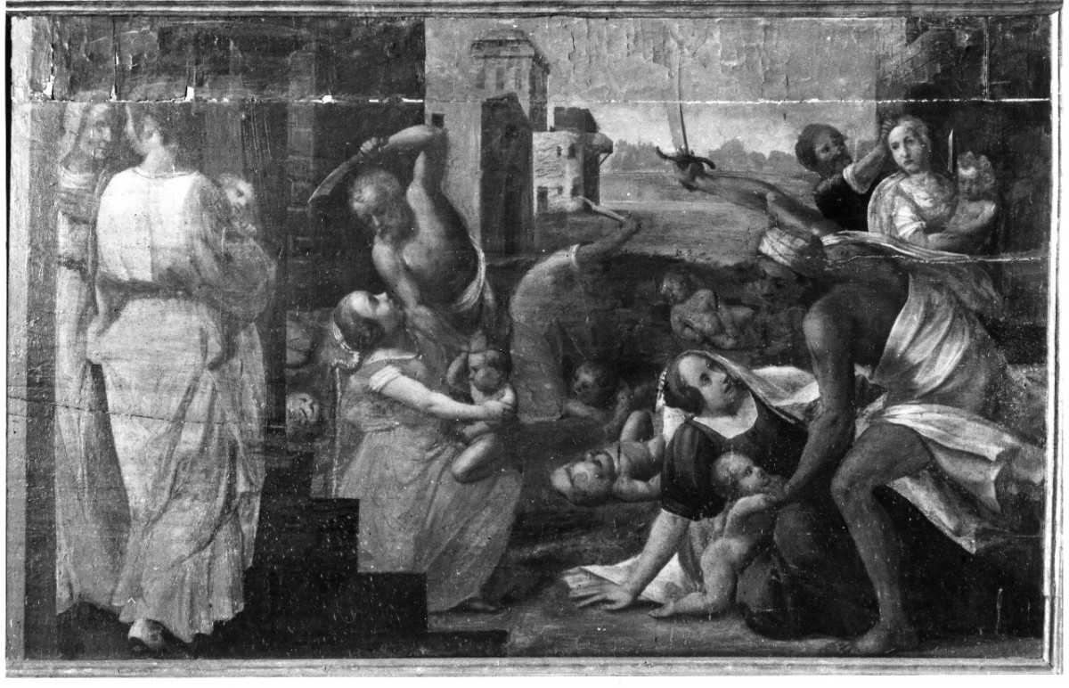 strage degli innocenti (dipinto) - ambito toscano (metà sec. XVI)