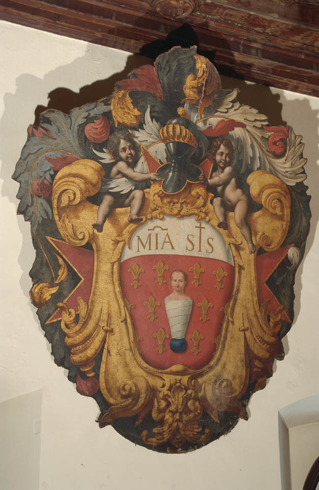 stemma dello Spedale Misericordia e Dolce (dipinto) - ambito fiorentino (prima metà sec. XVII)