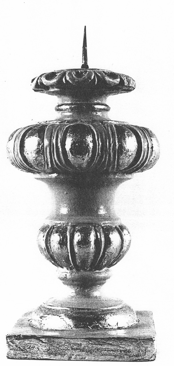 candeliere, serie - bottega toscana (fine sec. XVII)