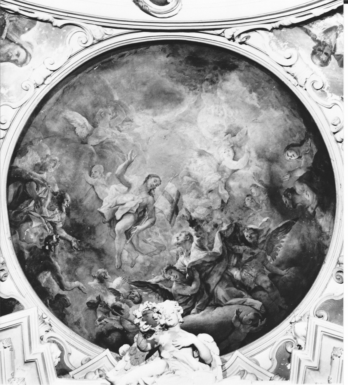 San Giuseppe in gloria (dipinto) di Lapi NiccolÃ² Francesco (sec. XVIII)