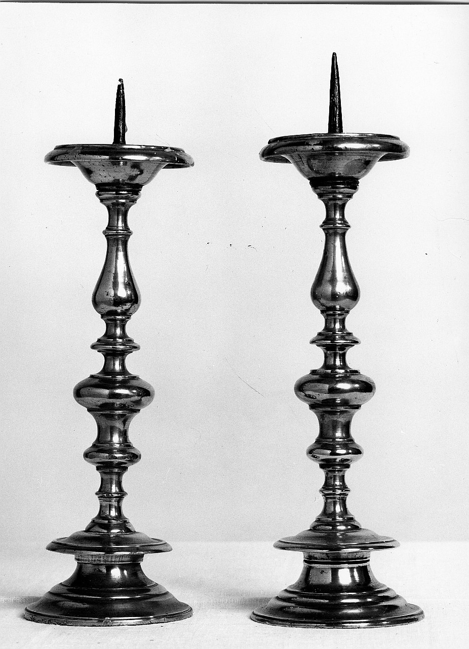 candeliere, serie - artigianato toscano (sec. XVIII)