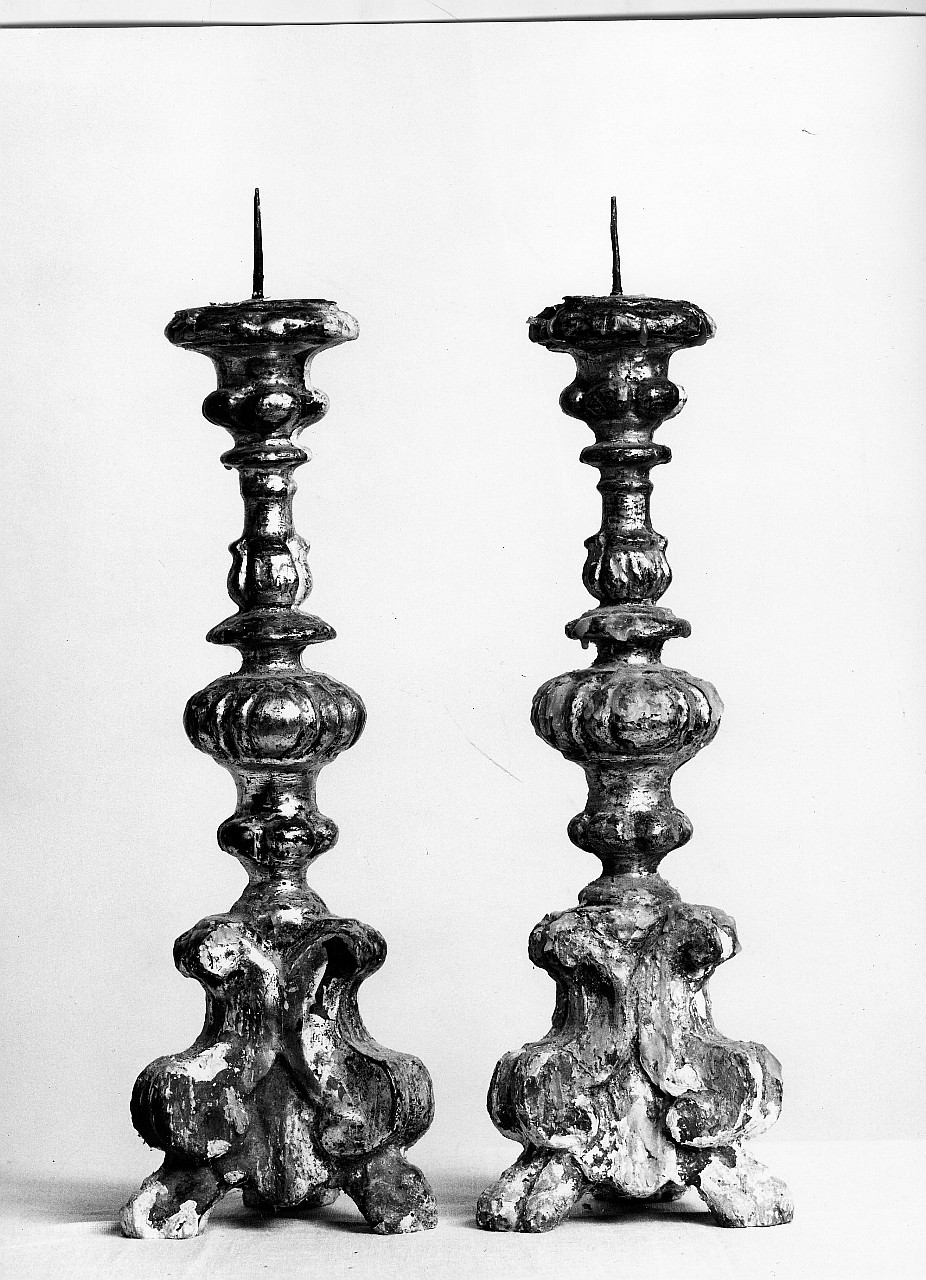 candeliere, serie - artigianato toscano (seconda metà sec. XVIII)