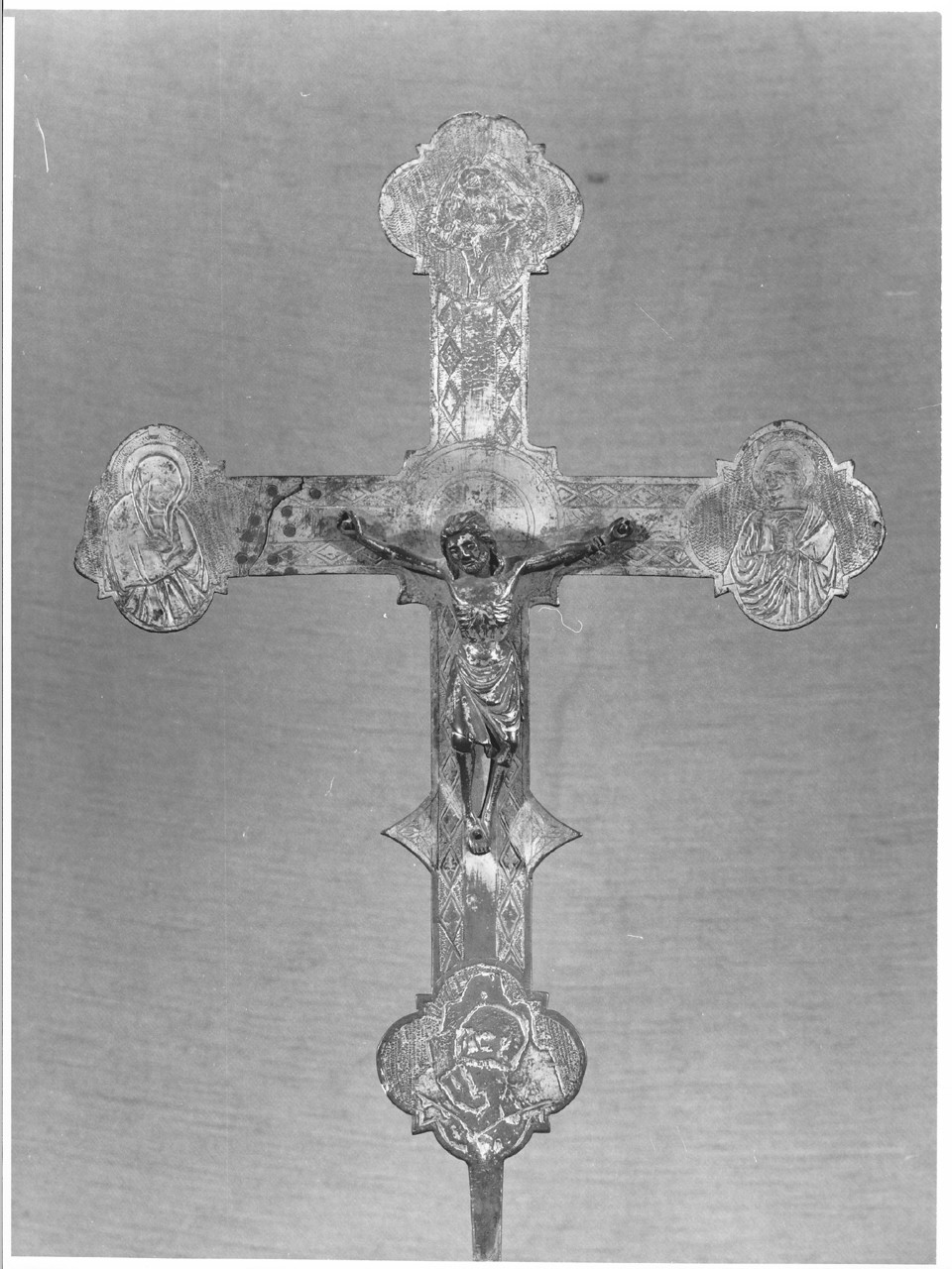 croce astile - bottega toscana (fine/ inizio secc. XIV/ XV)