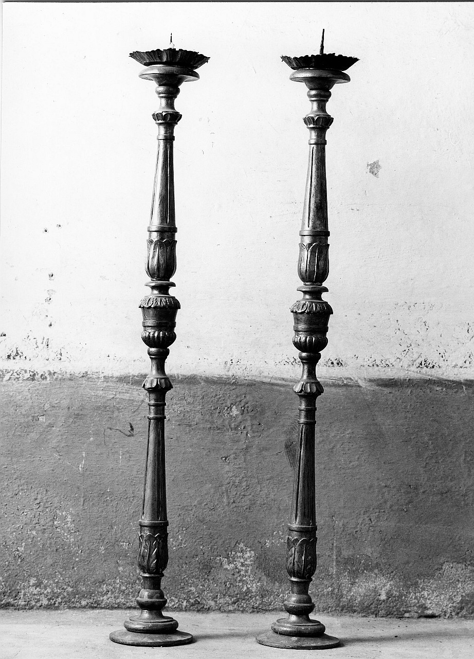candeliere, serie - artigianato toscano (sec. XIX)