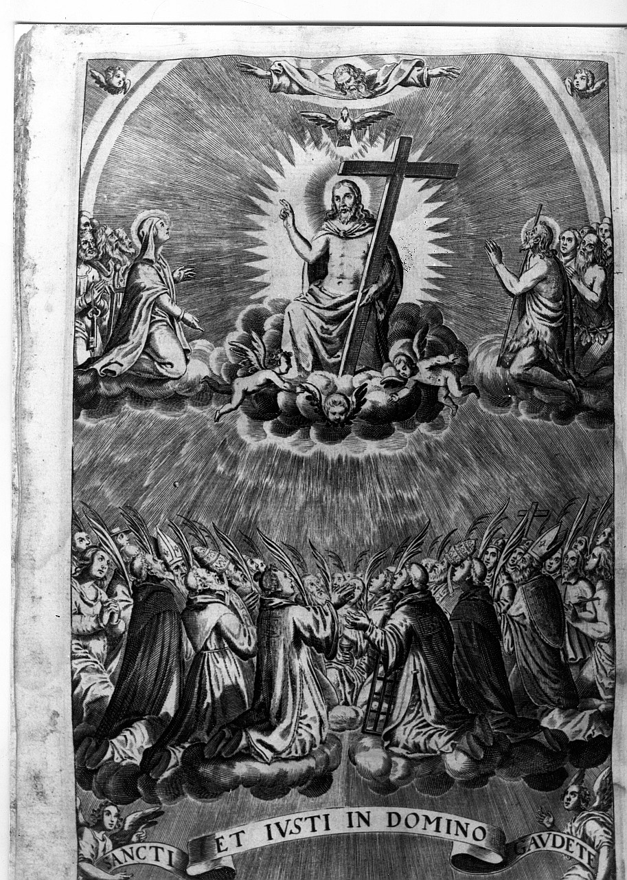 Cristo in gloria (stampa) - ambito veneziano (terzo quarto sec. XVII)