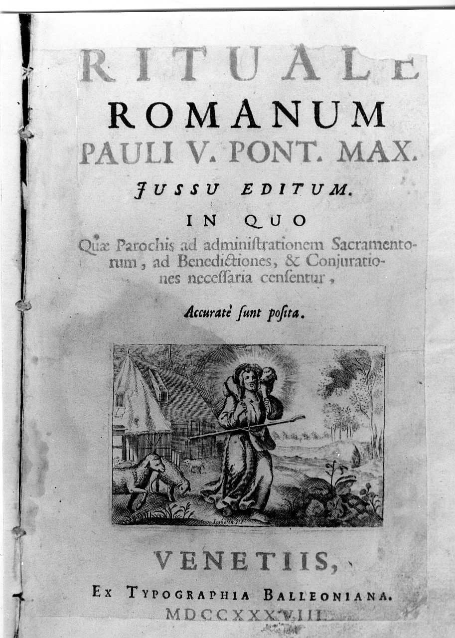 Buon Pastore (stampa) di Piccini Elisabetta detta Suor Isabella (prima metà sec. XVIII)