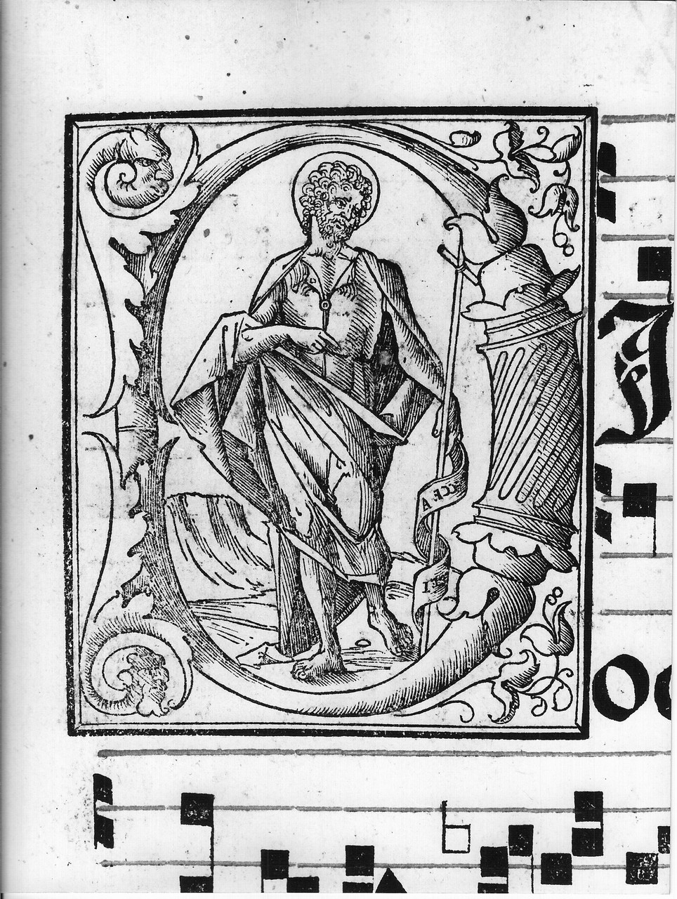 San Giovanni Battista (stampa) - ambito veneto (sec. XV)