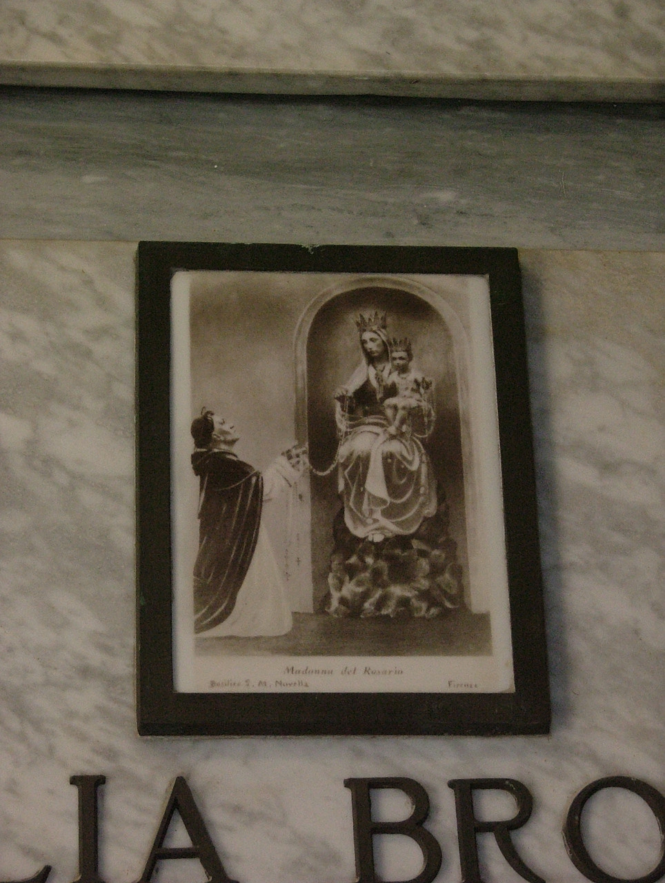 Madonna del Rosario (formella) - manifattura toscana (sec. XX)
