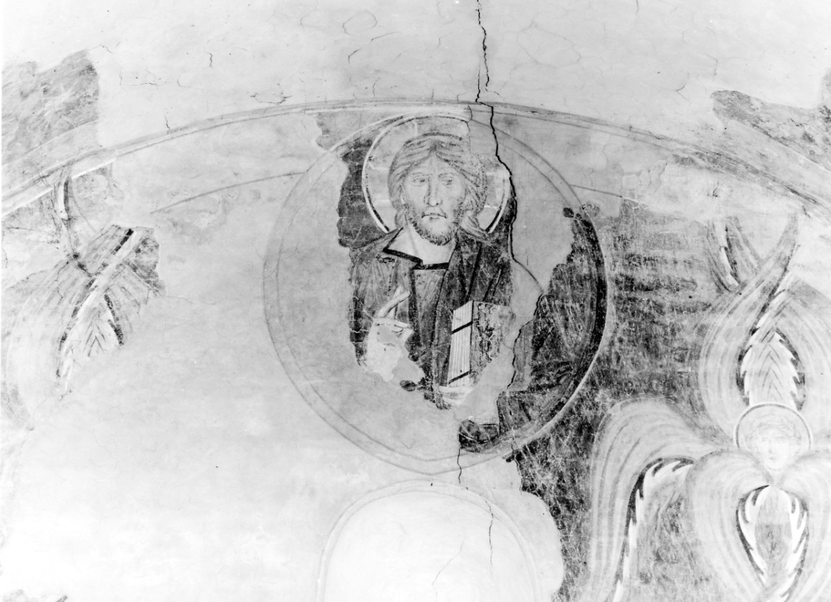 Cristo Pantocratore (dipinto, elemento d'insieme) di Corso di Buono (ultimo quarto sec. XIII)