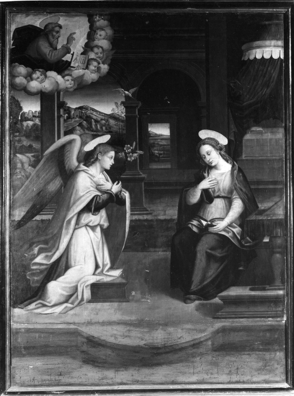 Annunciazione (dipinto) di Antonio del Ceraiolo (primo quarto sec. XVI)