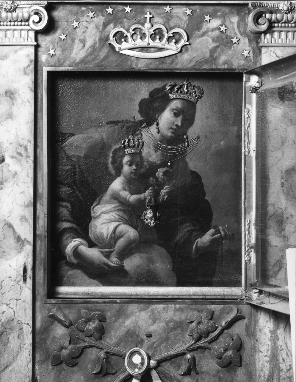 Madonna con Bambino (dipinto) - manifattura toscana (sec. XVII)