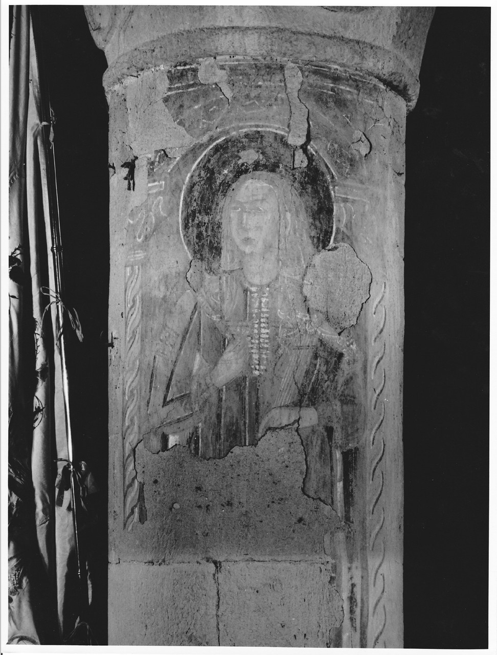 Maria Vergine (dipinto murale) - ambito toscano (fine/ inizio secc. XIV/ XV)