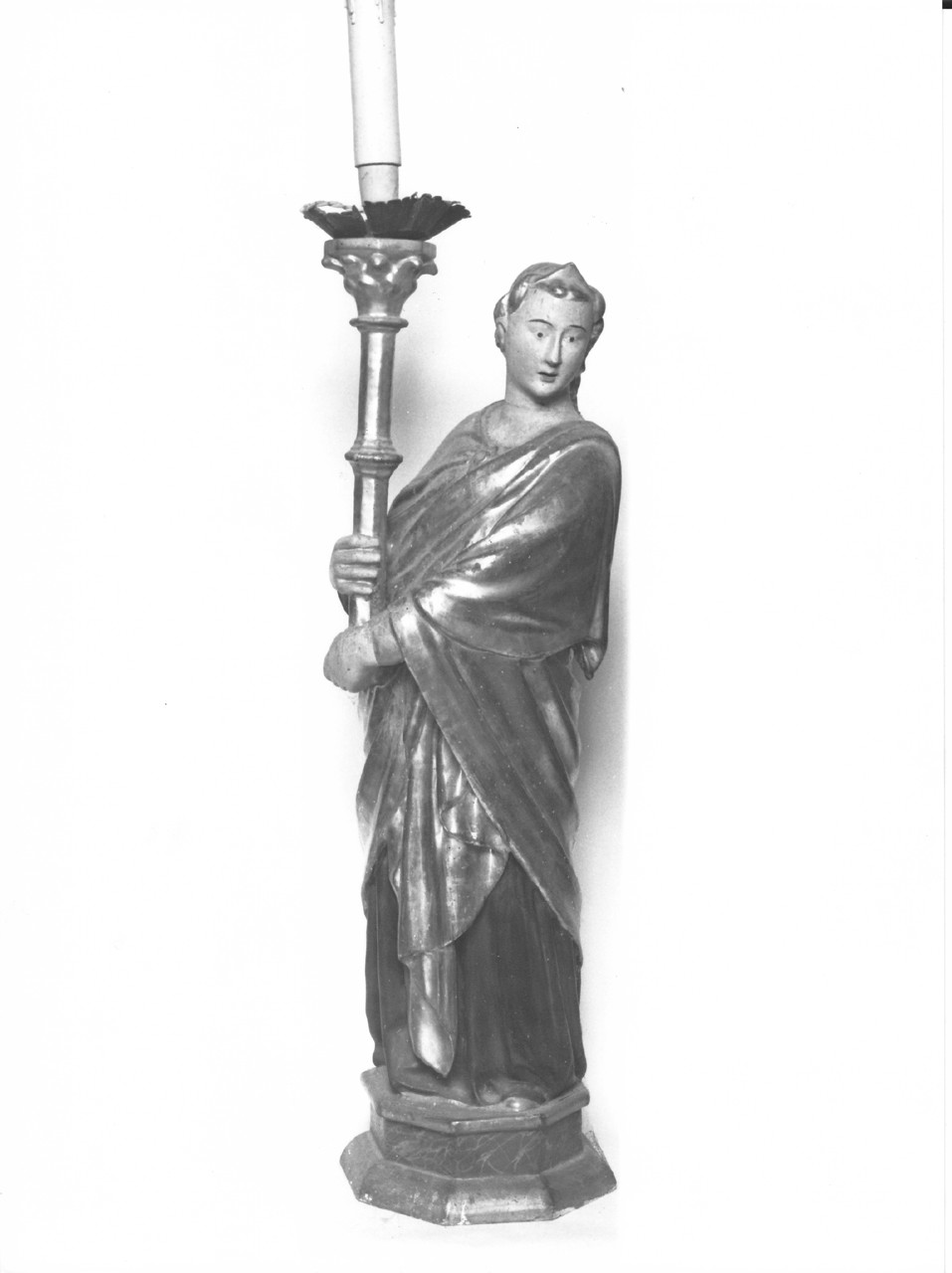 angelo portacero (scultura, serie) - bottega toscana (sec. XIX)