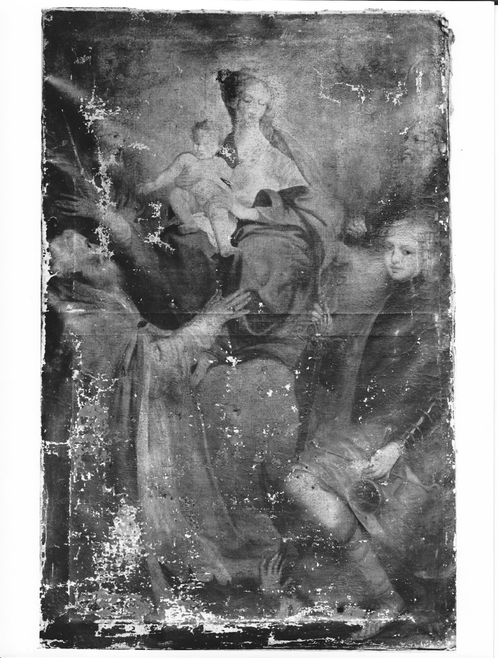 Madonna con Bambino e Santi (dipinto) - ambito toscano (sec. XVIII)