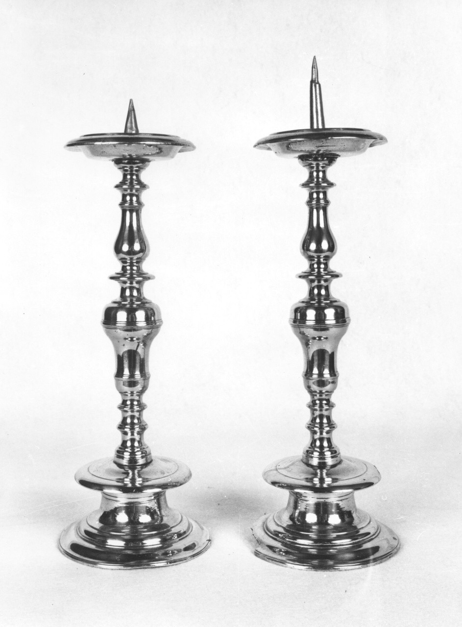 candeliere, serie - artigianato toscano (sec. XVIII)