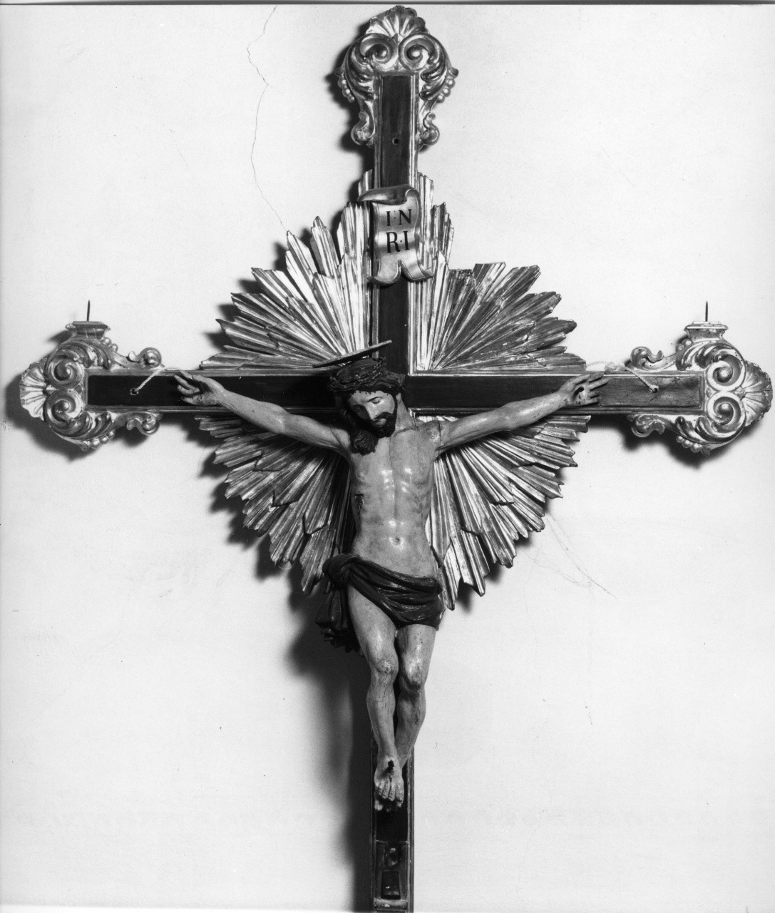Cristo crocifisso (croce processionale) - manifattura toscana (sec. XIX)