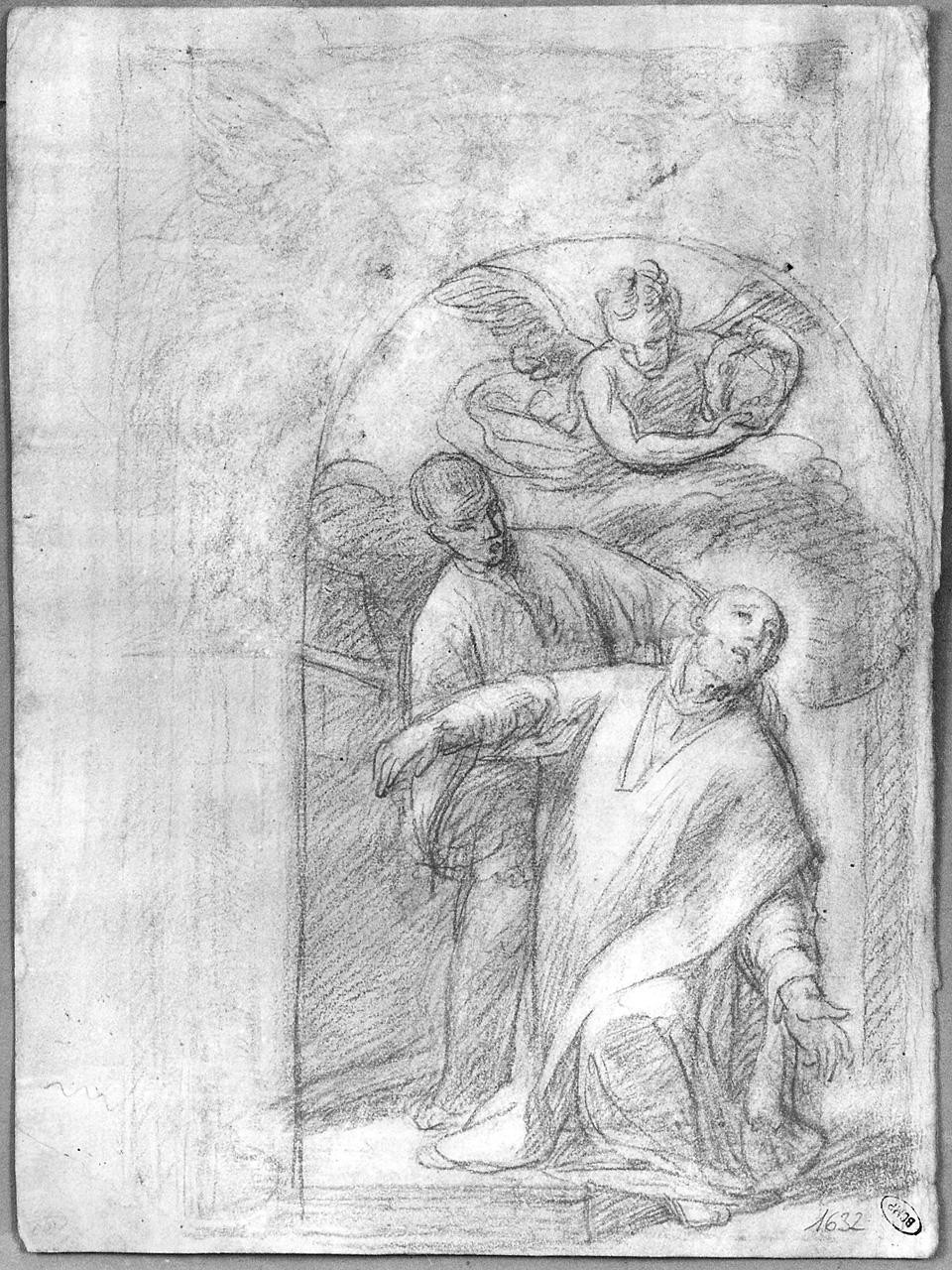 estasi di un Santo (disegno) di Ansaldi Innocenzo (sec. XVIII)
