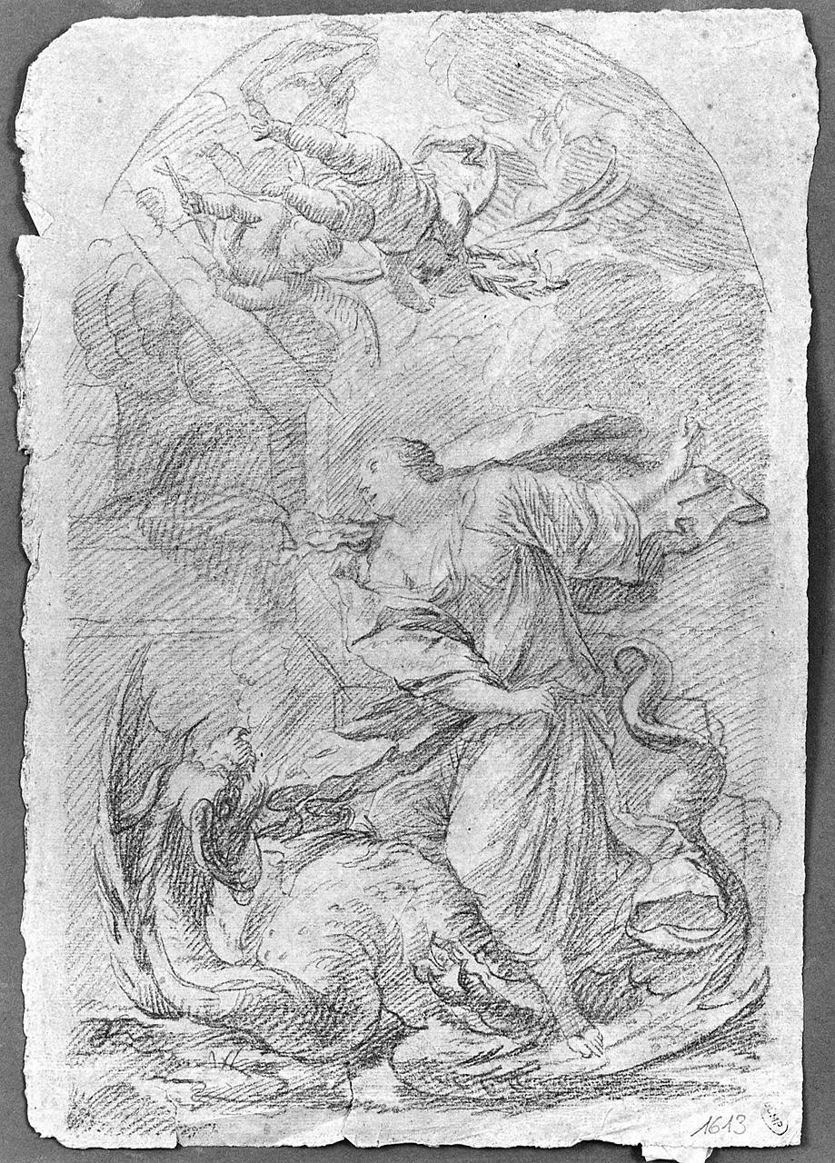 Santa Margherita (disegno) di Ansaldi Innocenzo (sec. XVIII)