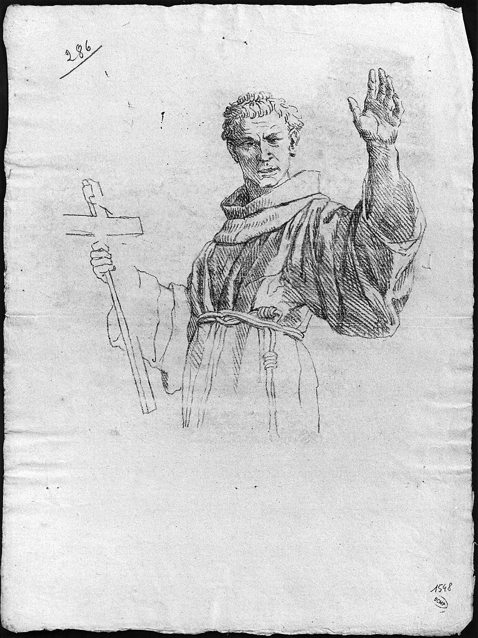 San Leonardo da Porto Maurizio (disegno) di Ansaldi Innocenzo (sec. XVIII)