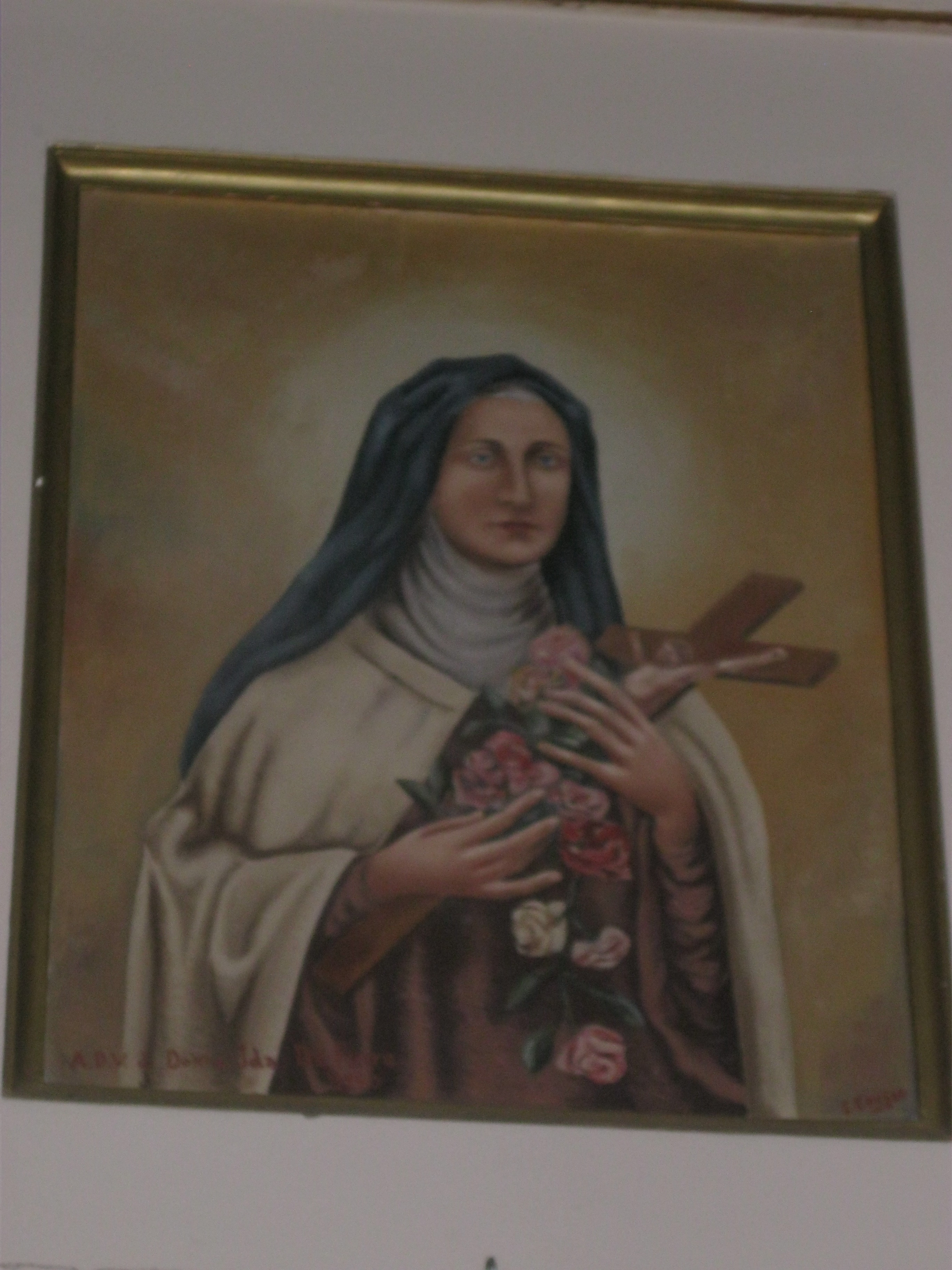 Santa Teresa di Lisieux, Santa Teresa del Bambin Gesù (decorazione pittorica, serie) di Cenisio, Eugenio (attribuito) - ambito calabrese (prima metà XX)