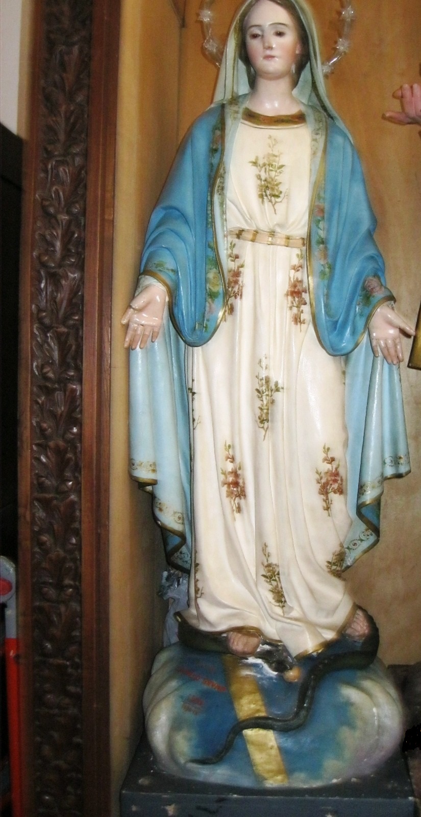 Immacolata Concezione, Madonna Immacolata (statua, opera isolata) di Bruno, Carmelo (attribuito) - ambito leccese (prima metà XX)