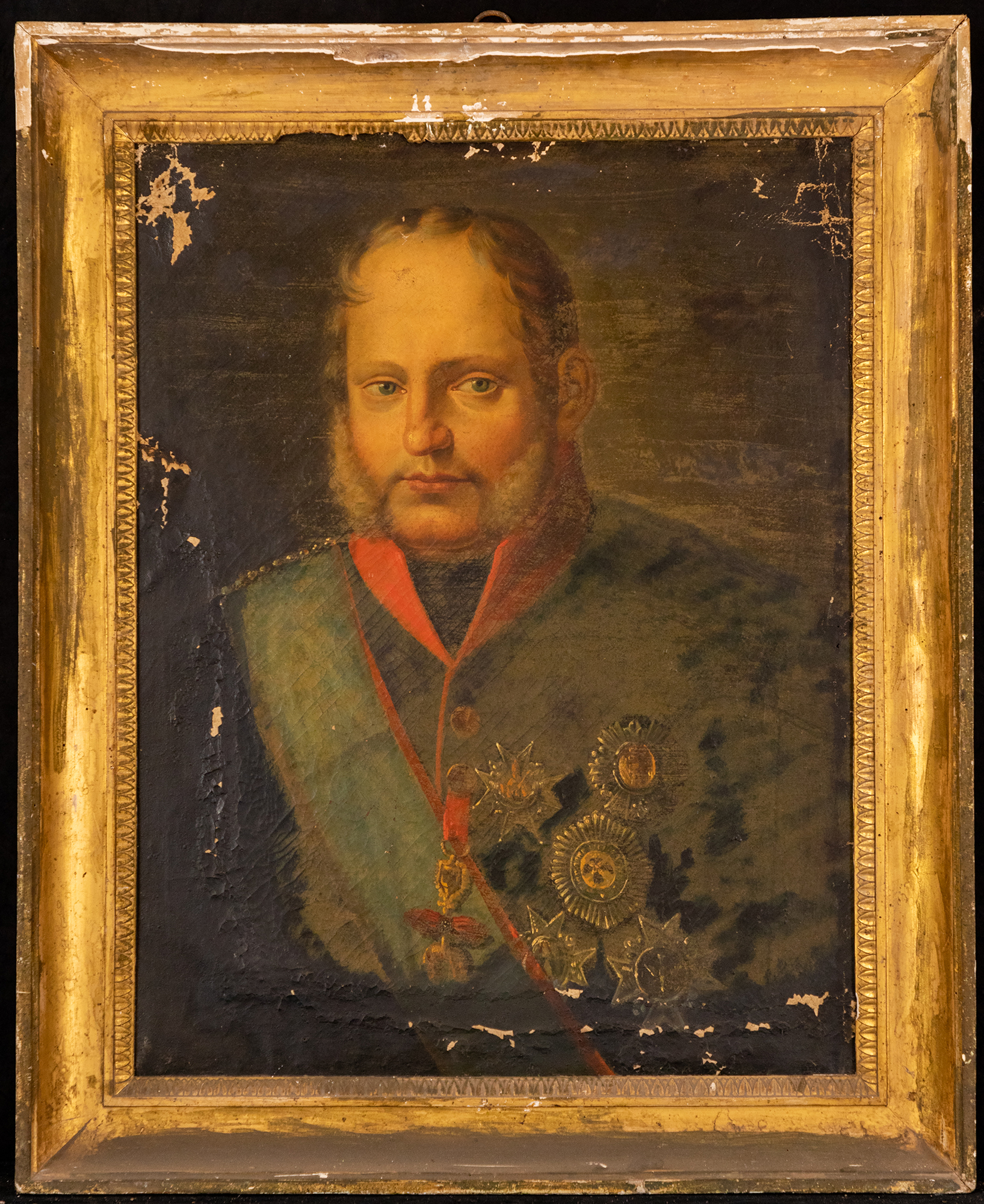 ritratto Ferdinando I di Borbone (dipinto, opera isolata) - ambito piemontese (seconda metà sec. XIX)