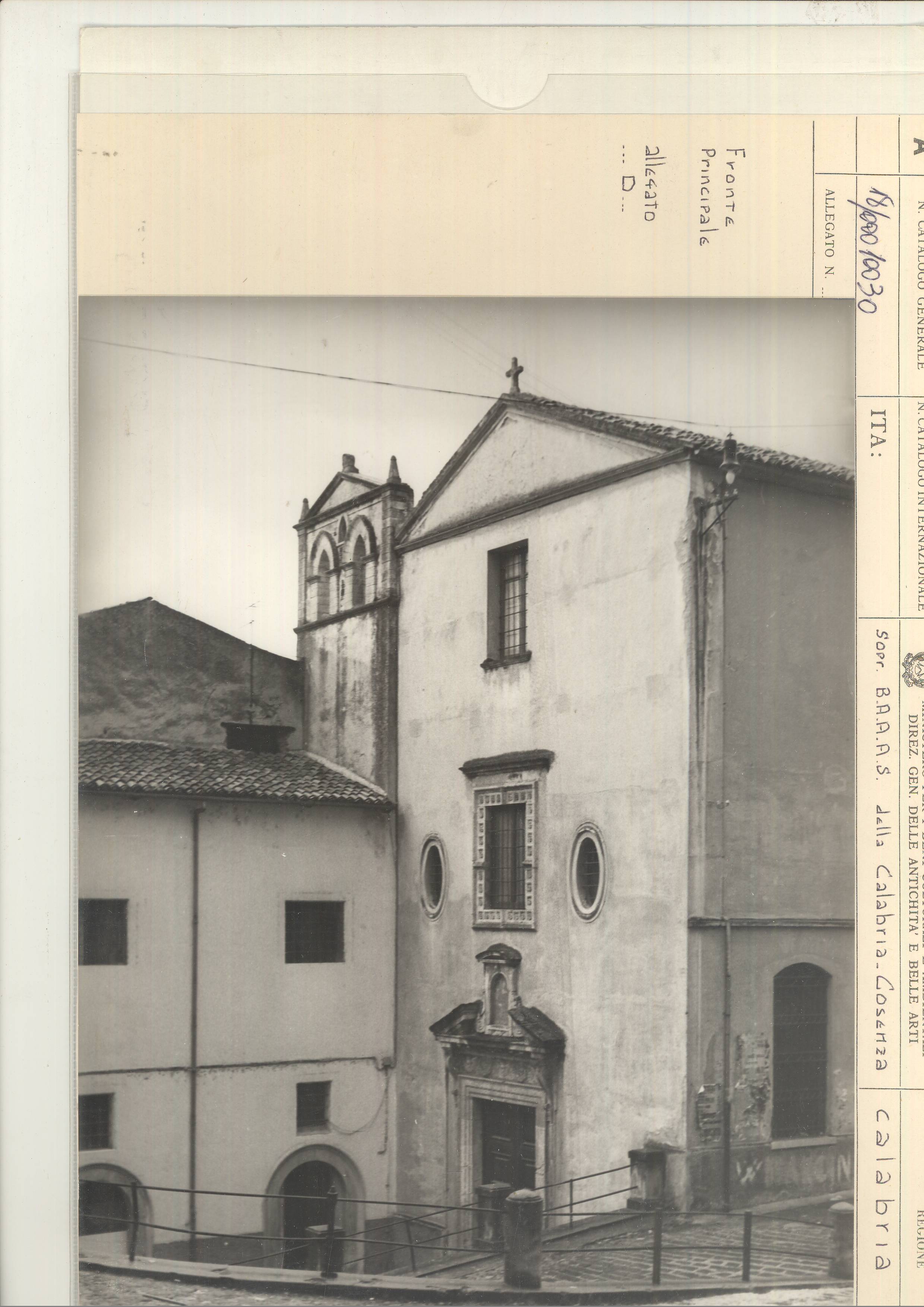 Chiesa di Santa Chiara Cosenza 1933 1933