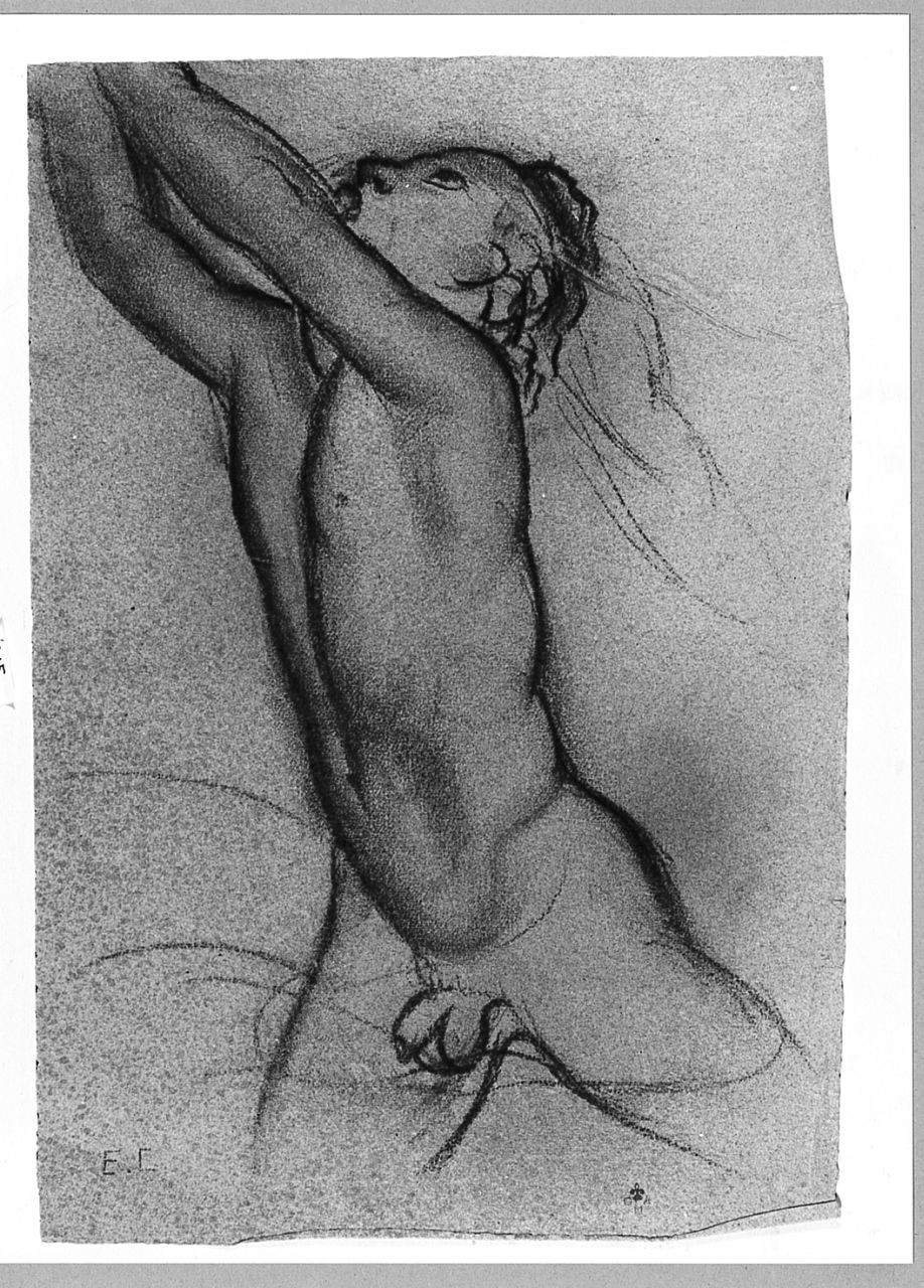 figura maschile (disegno) di Chaplin Elisabeth (sec. XX)