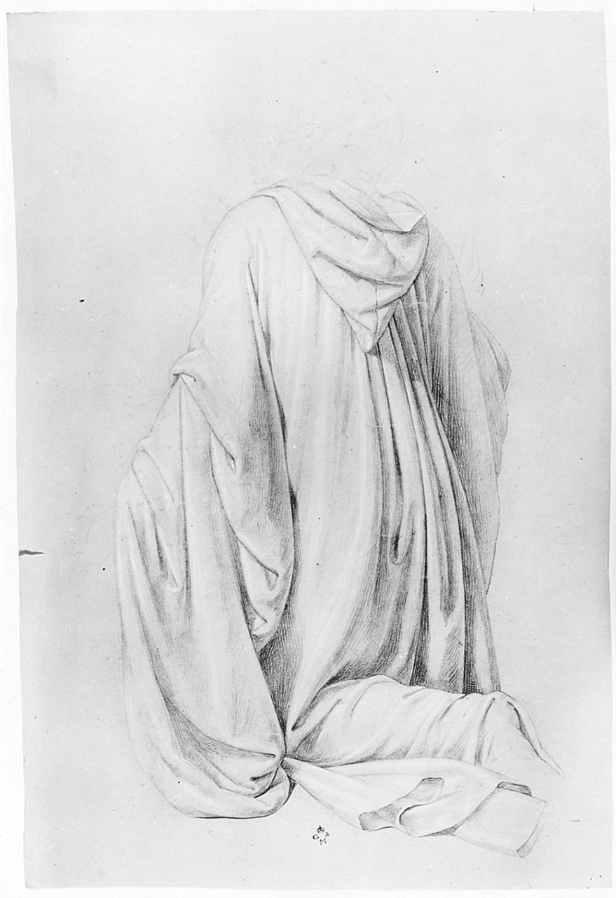 figura panneggiata (disegno) di Conti Giacomo (metà sec. XIX)