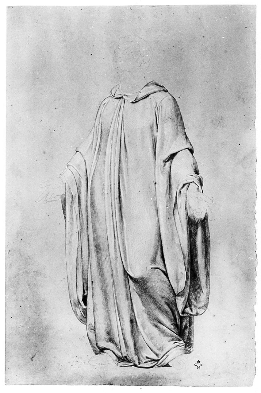 figura maschile (disegno) di Conti Giacomo (metà sec. XIX)