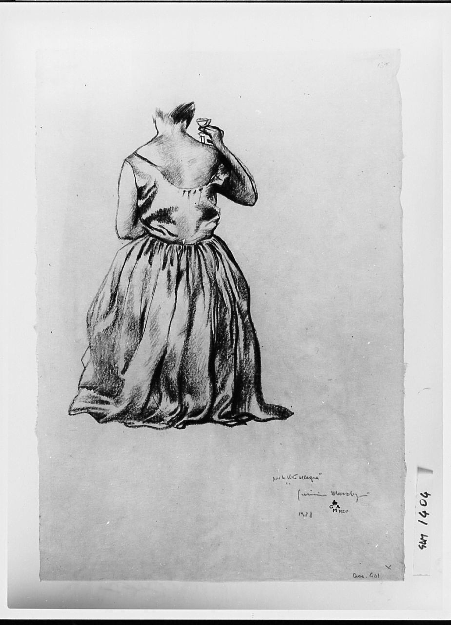 figura femminile (disegno) di Marchig Giannino (sec. XX)