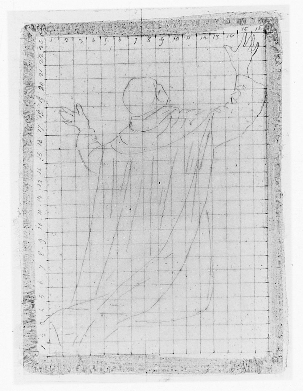 frate (disegno) di Saltini Pietro (terzo quarto sec. XIX)
