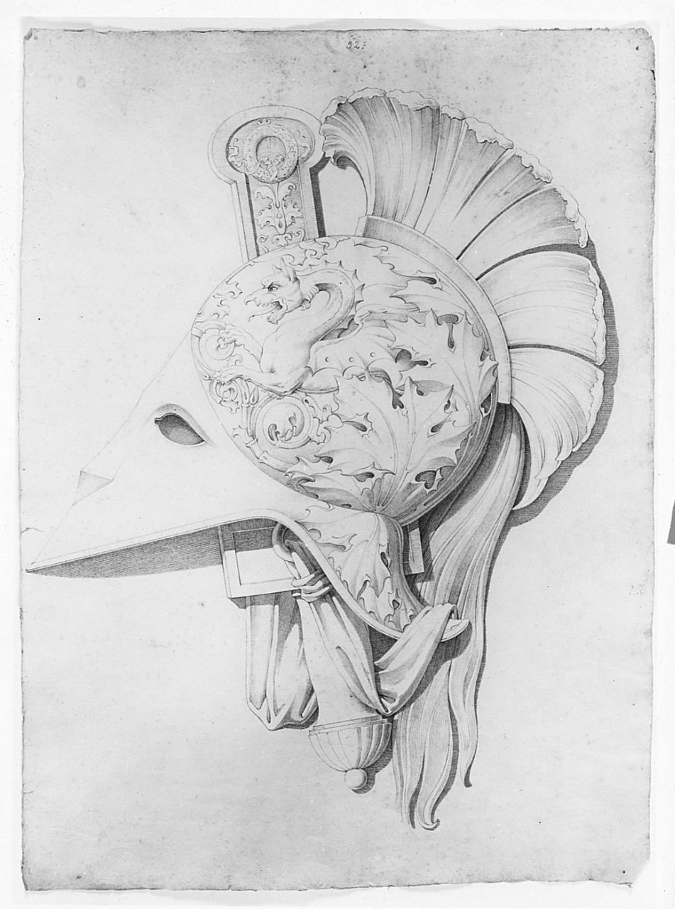cimiero (disegno) di Saltini Pietro (terzo quarto sec. XIX)