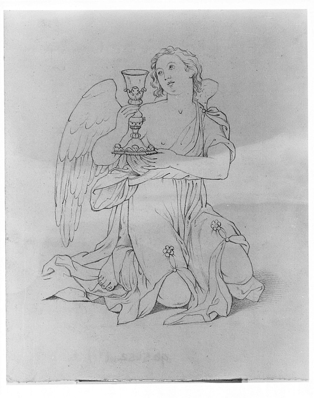 angelo (disegno) di Saltini Pietro (terzo quarto sec. XIX)