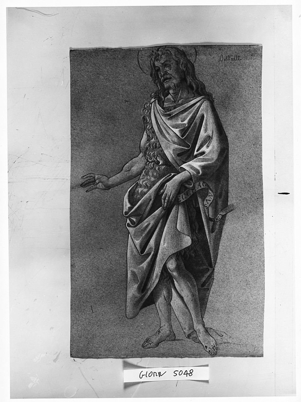 San Giovanni Battista, figura femminile nuda (disegno) di Saltini Pietro (terzo quarto sec. XIX)