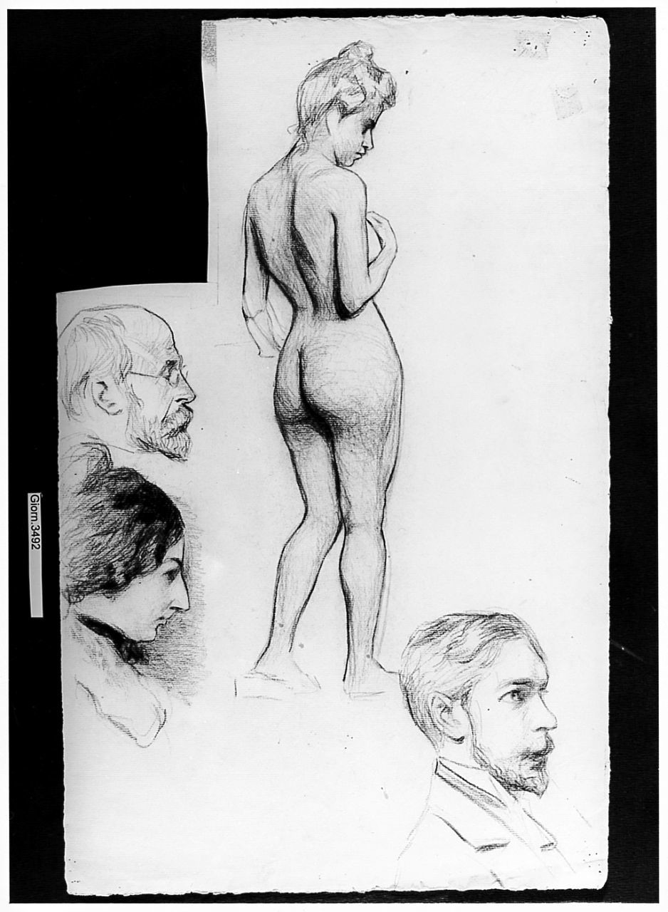 particolari anatomici/ figura femminile (disegno) di Ancillotti Goretti Beatrice (sec. XX)