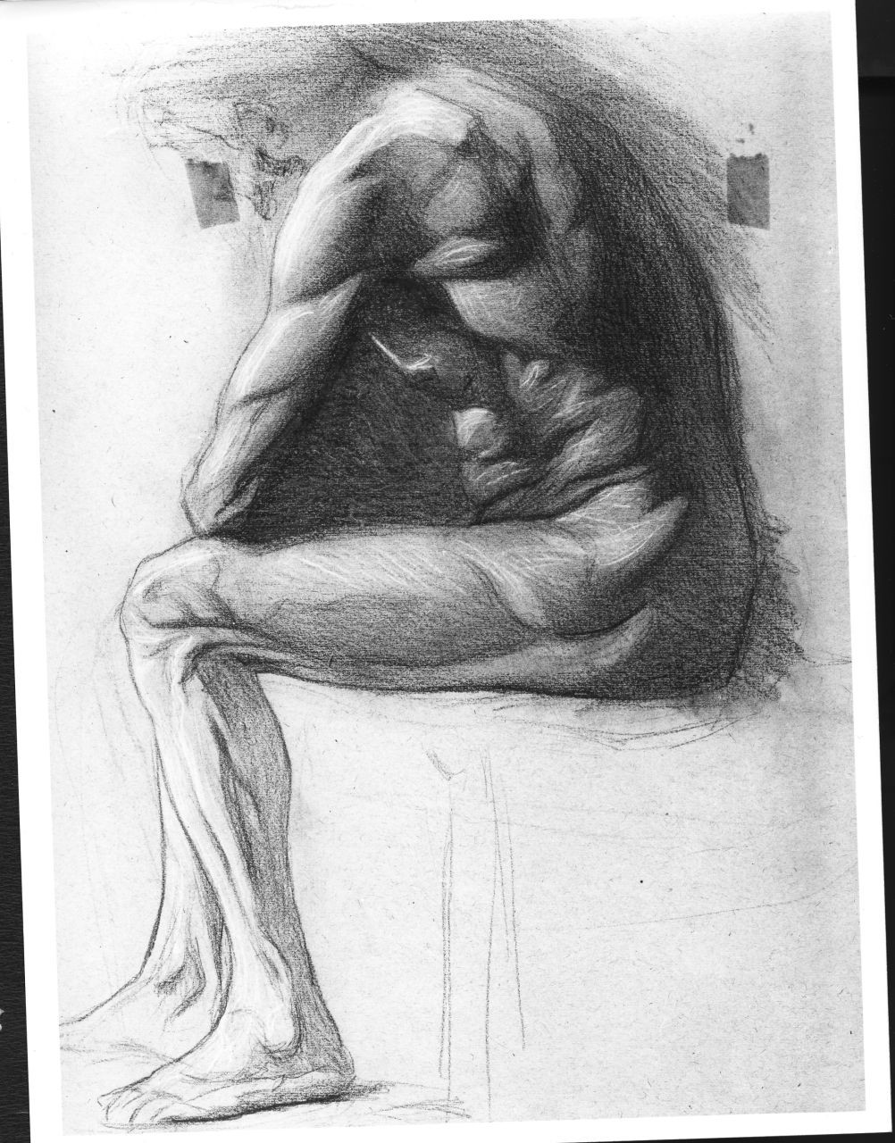 figura maschile (disegno) di Ancillotti Goretti Beatrice (sec. XX)