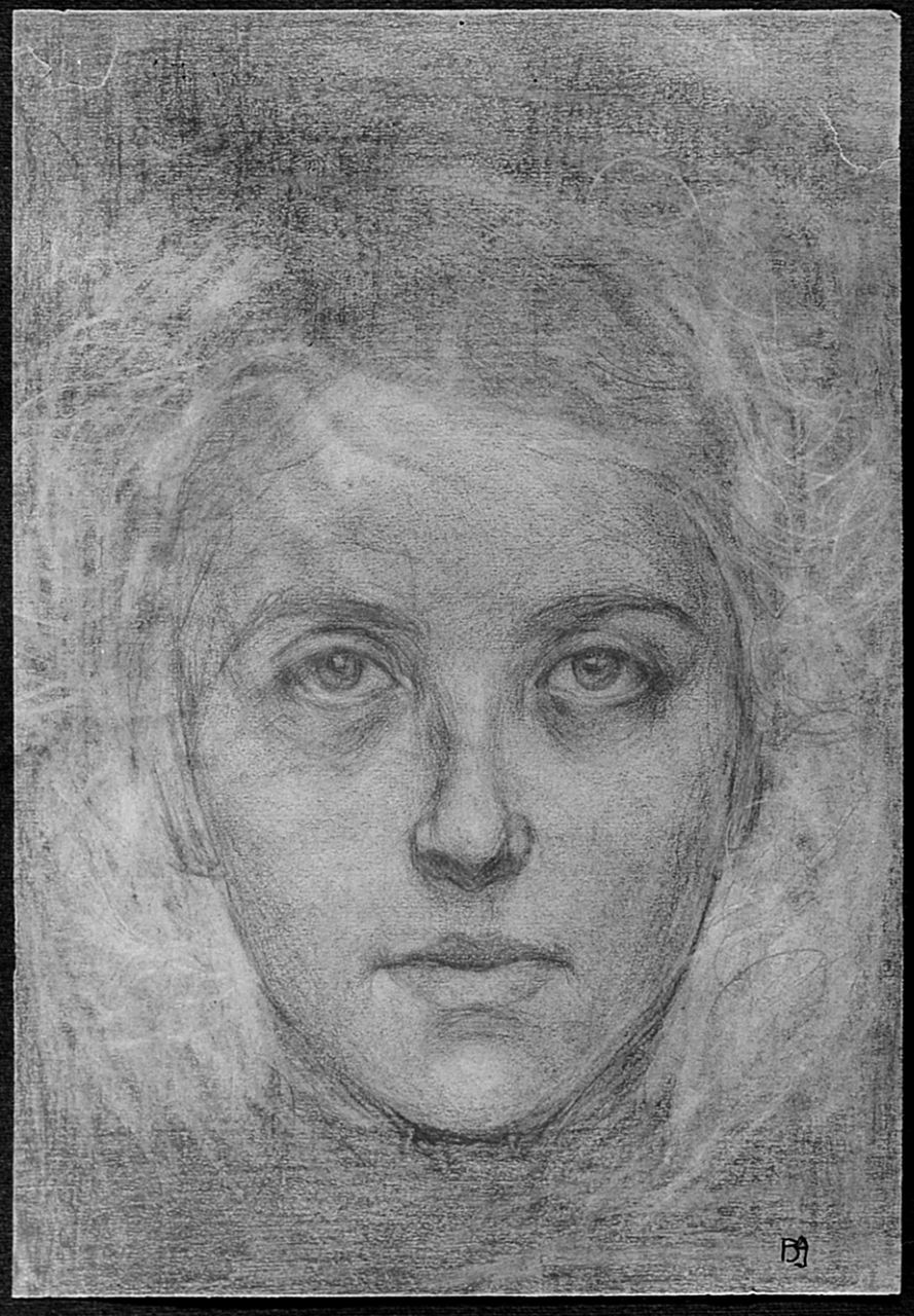 ritratto di donna (disegno) di Ancillotti Goretti Beatrice (sec. XX)