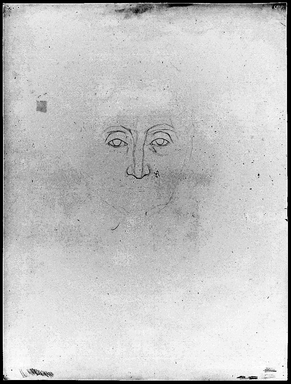 testa d'uomo (disegno) di Ancillotti Goretti Beatrice (sec. XX)