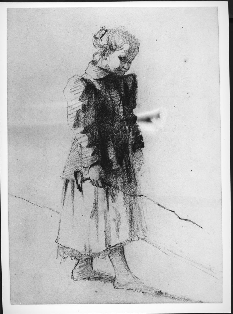 bambina (disegno) di Ancillotti Goretti Beatrice (sec. XX)