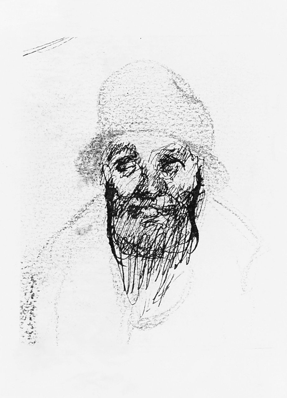 ritratto d'uomo (disegno) di Ancillotti Goretti Beatrice (sec. XX)