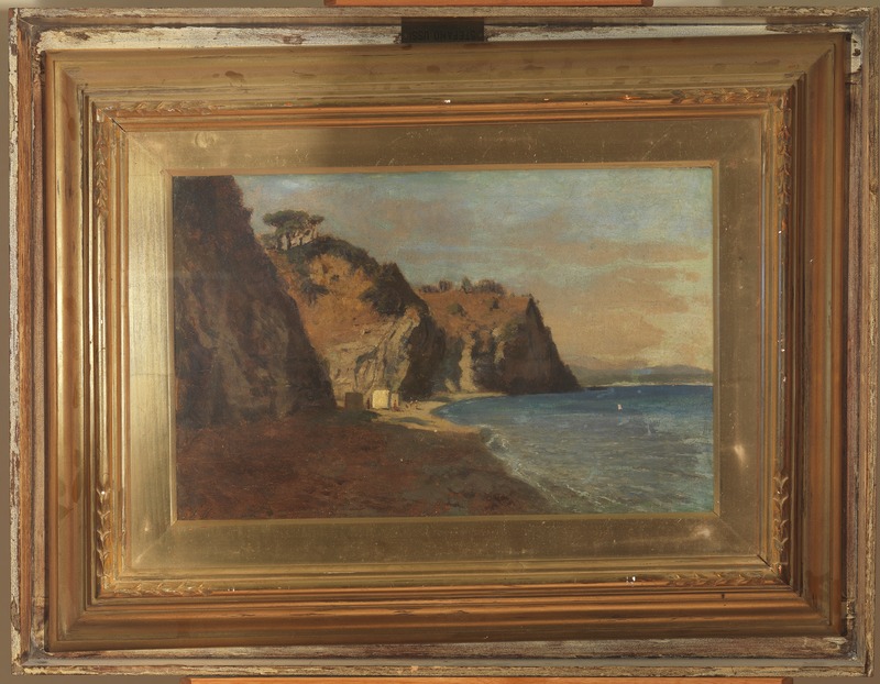 paesaggio marino (dipinto) di Ussi Stefano (sec. XIX)